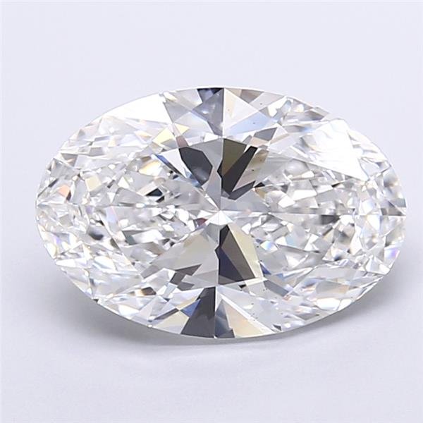 5.01ct E VS2 Rare Carat Ideal Cut Oval Lab Grown Diamond