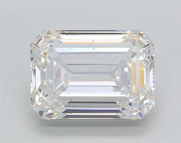 4.02ct F VS2 Rare Carat Ideal Cut Emerald Lab Grown Diamond