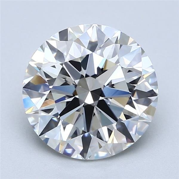 2.60ct H VVS2 Rare Carat Ideal Cut Round Diamond