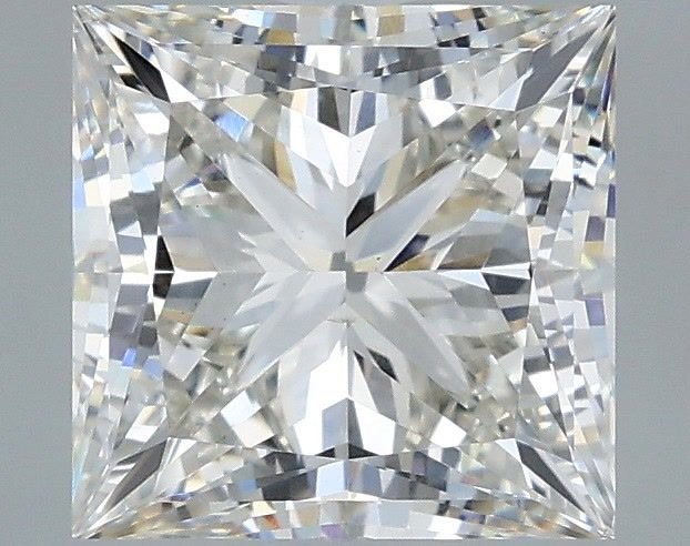 2.77ct H VS2 Rare Carat Ideal Cut Princess Lab Grown Diamond