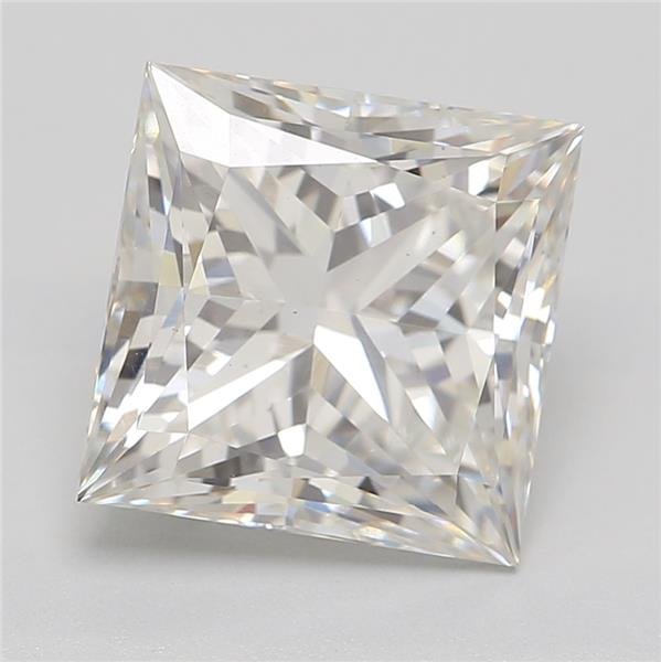 3.02ct G VS1 Rare Carat Ideal Cut Princess Lab Grown Diamond