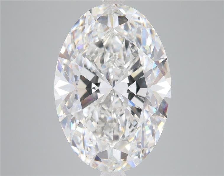 7.76ct F VS2 Rare Carat Ideal Cut Oval Lab Grown Diamond