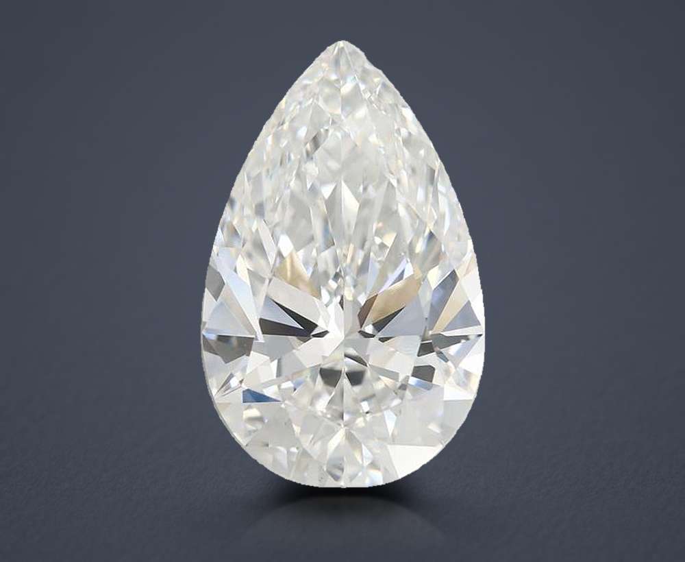 6.08 Carat Pear Lab Diamond