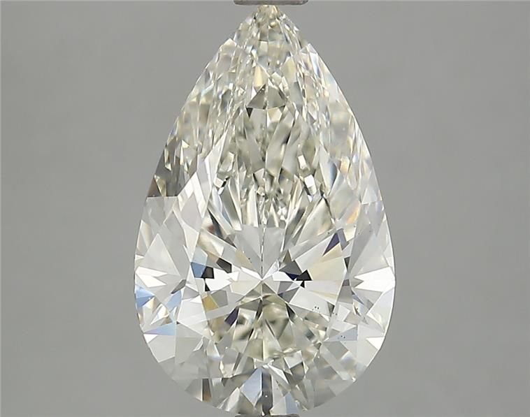 3.28ct H VS2 Rare Carat Ideal Cut Pear Lab Grown Diamond