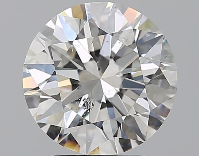 3.01ct G SI2 Rare Carat Ideal Cut Round Diamond