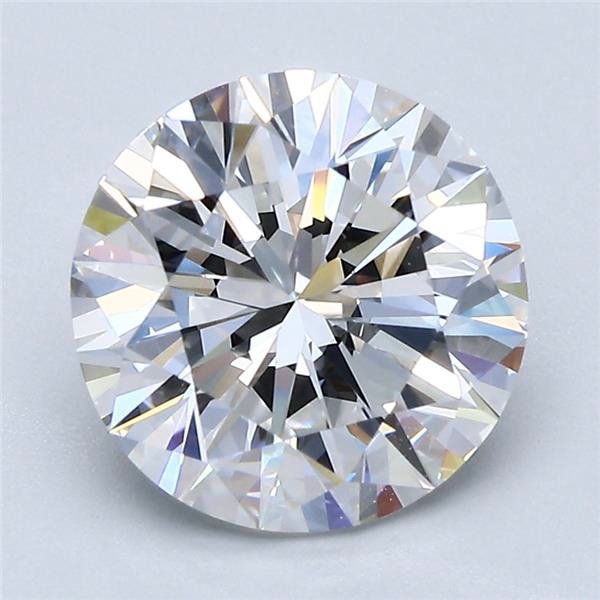 3.08ct E VVS2 Very Good Cut Round Diamond