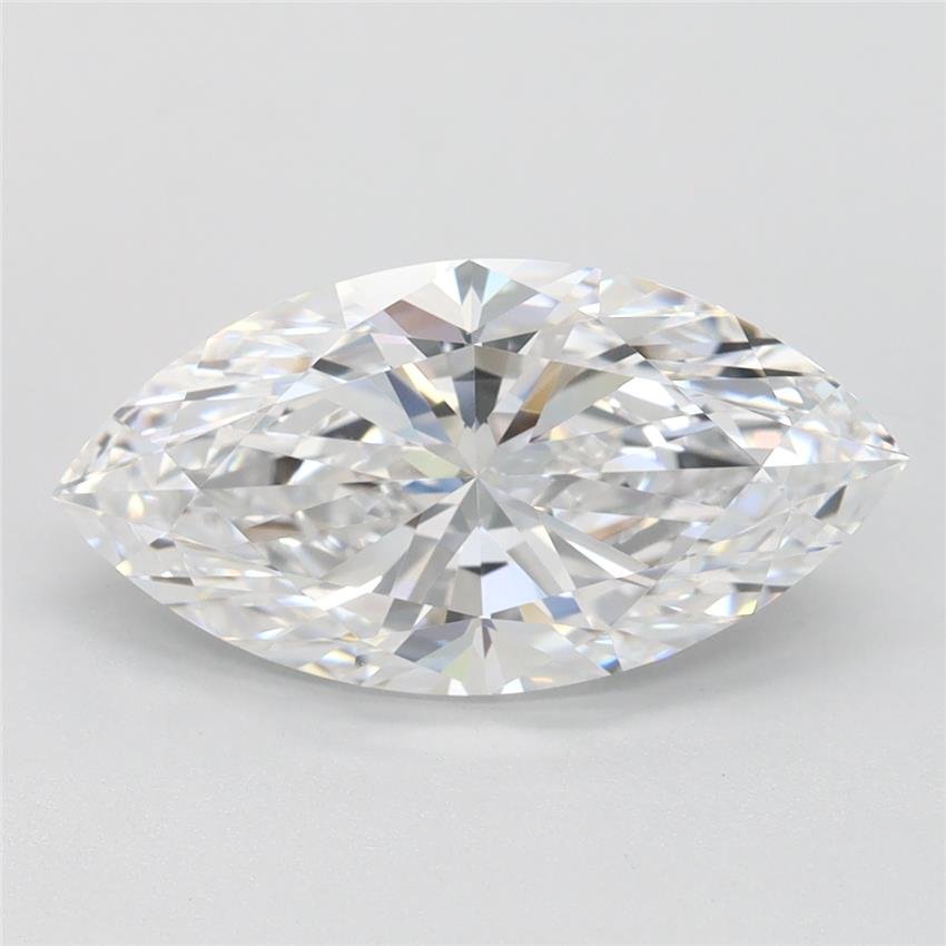 2.50ct D IF Very Good Cut Marquise Lab Grown Diamond