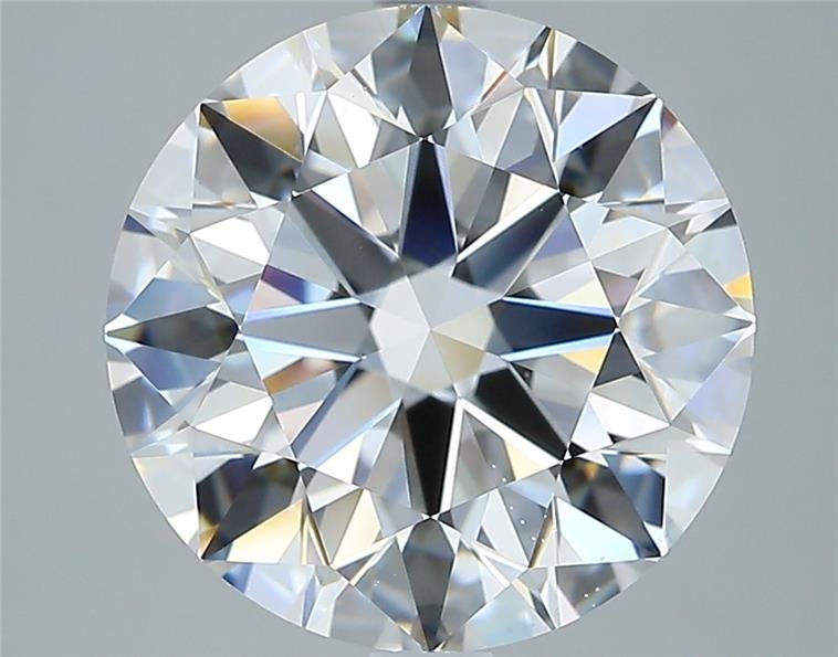 4.40ct D VS2 Rare Carat Ideal Cut Round Diamond