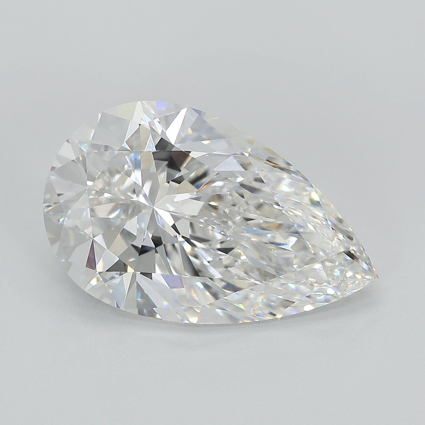 7.06ct E VVS2 Rare Carat Ideal Cut Pear Lab Grown Diamond