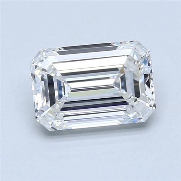1.70ct E VVS2 Rare Carat Ideal Cut Emerald Diamond