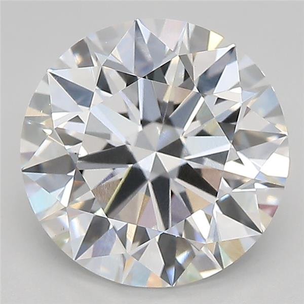 3.28ct D VS1 Rare Carat Ideal Cut Round Lab Grown Diamond