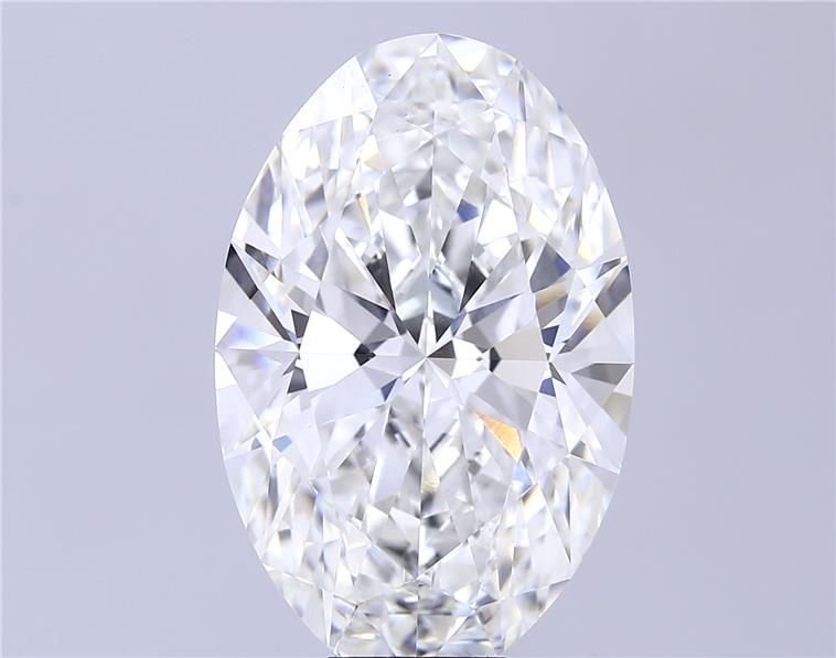 12.10ct F VS1 Rare Carat Ideal Cut Oval Lab Grown Diamond