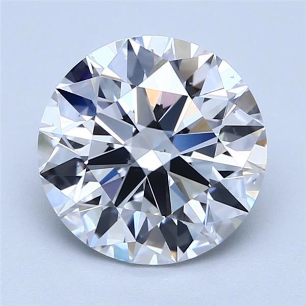 2.51ct E VS2 Rare Carat Ideal Cut Round Diamond