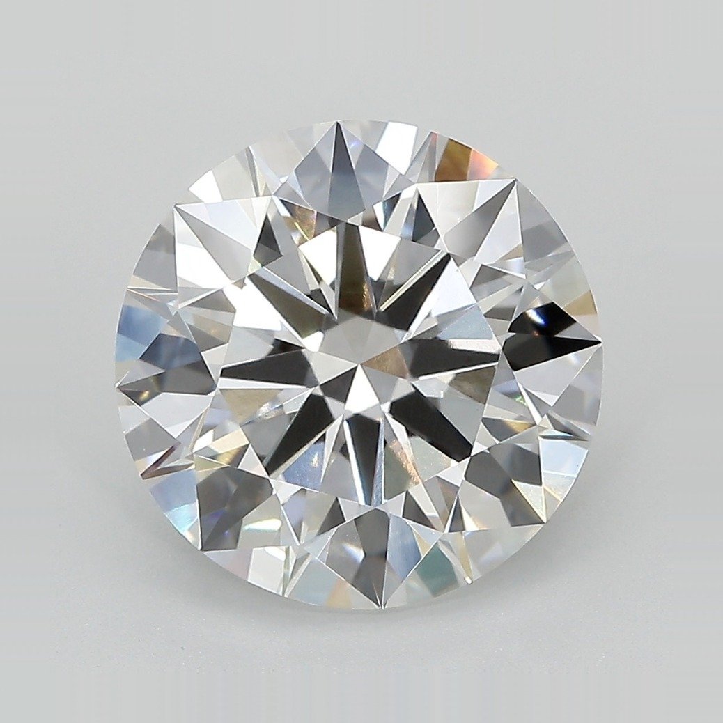 5.71ct E VVS2 Rare Carat Ideal Cut Round Lab Grown Diamond