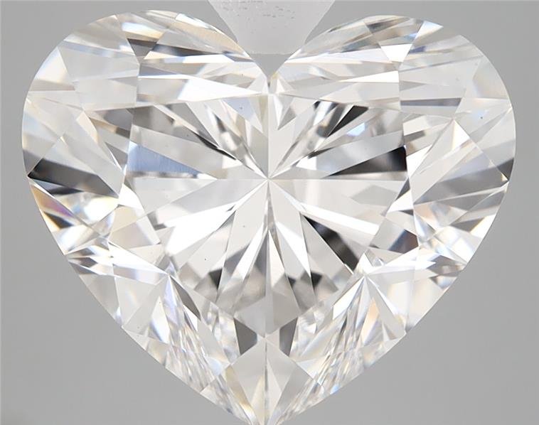 6.60ct F VS1 Rare Carat Ideal Cut Heart Lab Grown Diamond