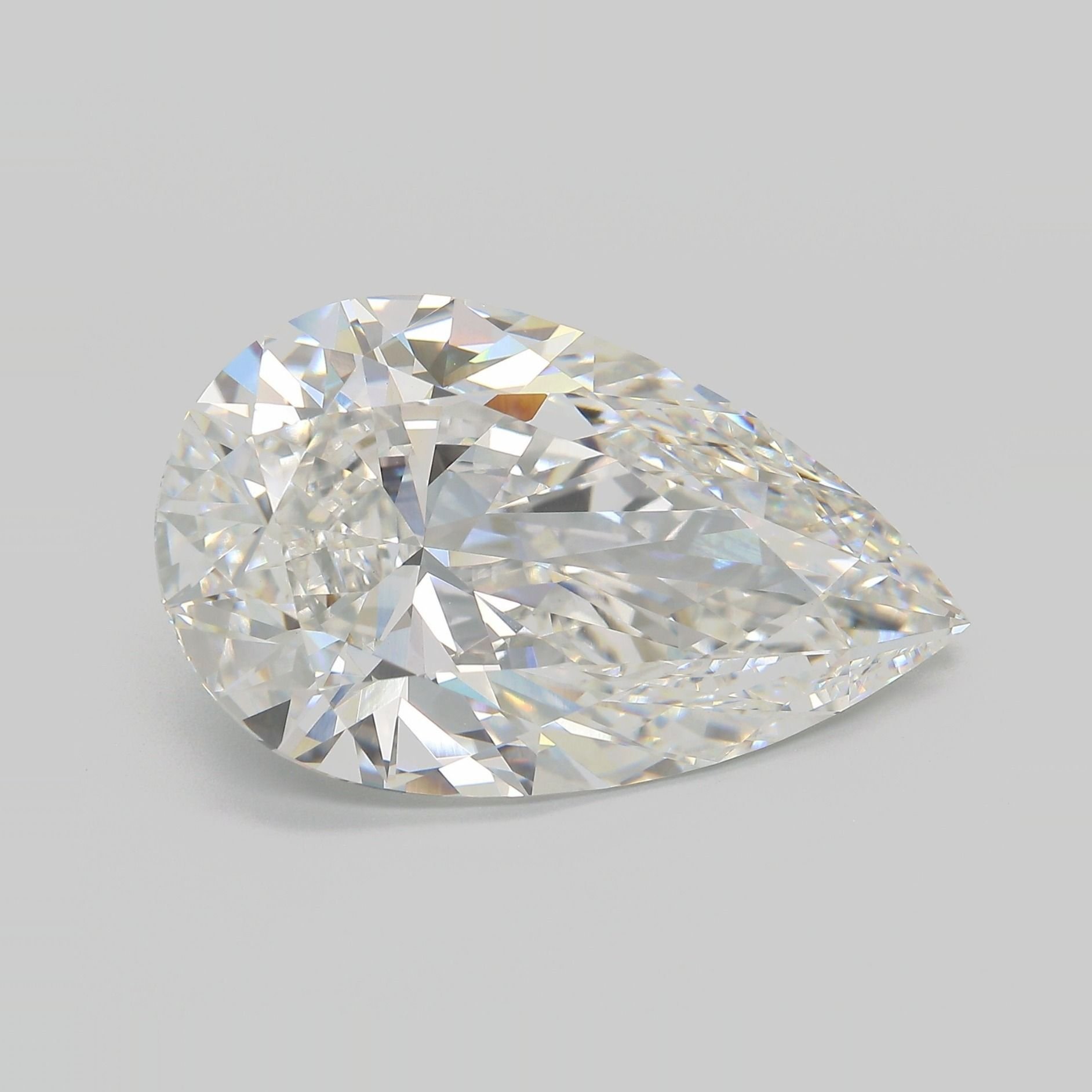 15.08ct F VVS2 Rare Carat Ideal Cut Pear Lab Grown Diamond