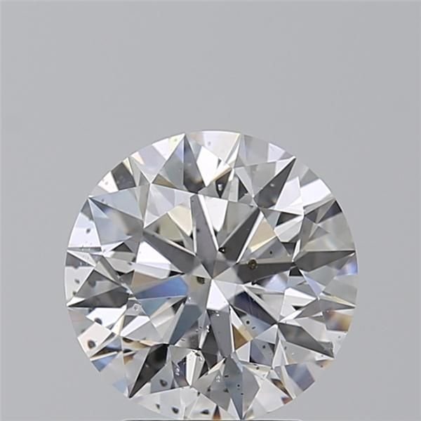 2.70ct F SI2 Rare Carat Ideal Cut Round Diamond