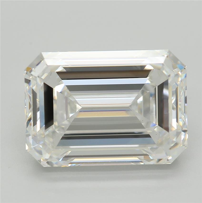 6.06ct F VS1 Rare Carat Ideal Cut Emerald Lab Grown Diamond