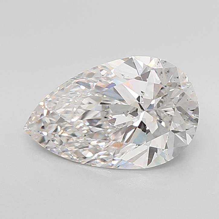 3.02ct F VS2 Rare Carat Ideal Cut Pear Lab Grown Diamond