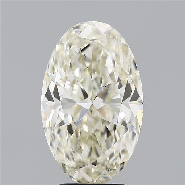 4.03ct K SI1 Rare Carat Ideal Cut Oval Diamond