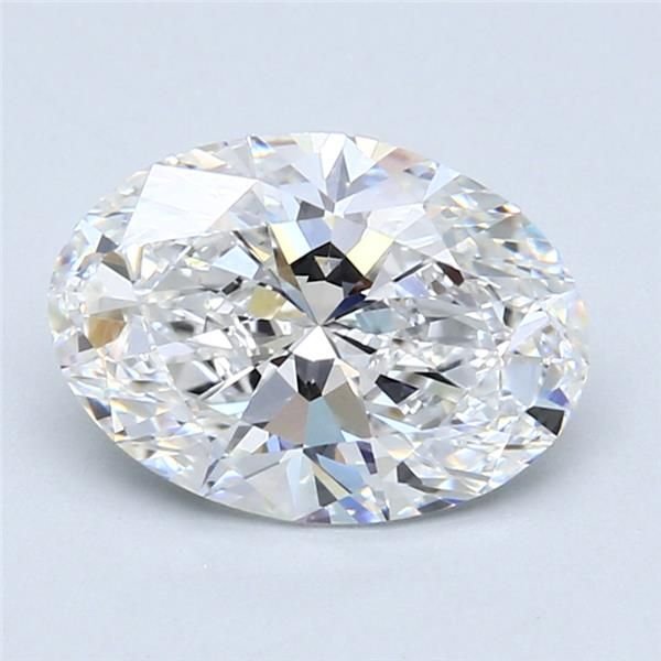 2.59ct D VS2 Rare Carat Ideal Cut Oval Lab Grown Diamond