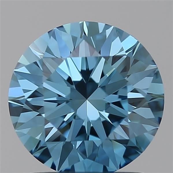 1.51 Ct. Fancy Vivid Blue Round Lab Diamond