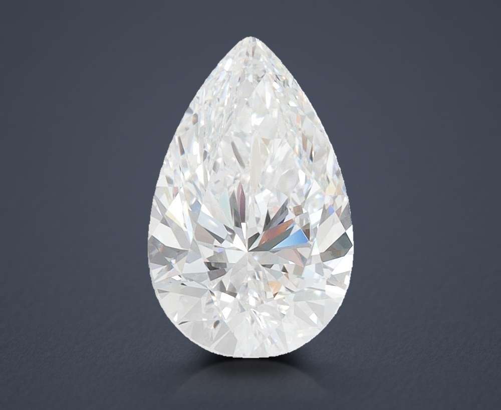 2.00 Carat Pear Lab Diamond
