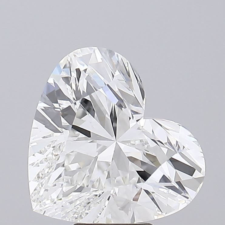 6.01ct F VVS2 Rare Carat Ideal Cut Heart Lab Grown Diamond
