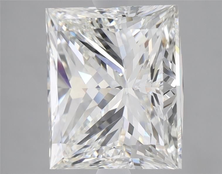 5.11ct H VVS2 Rare Carat Ideal Cut Princess Diamond