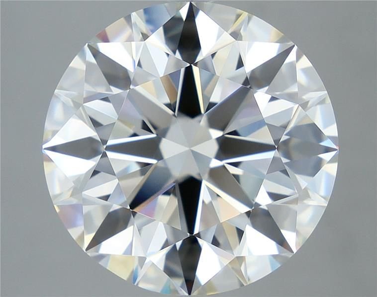 6.11ct K VVS2 Rare Carat Ideal Cut Round Diamond