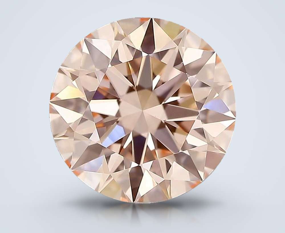 1.54 Ct. Fancy Intense Pink Round Lab Diamond