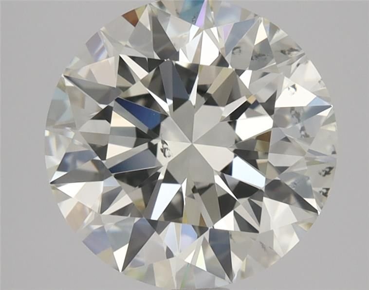 2.21ct K SI1 Rare Carat Ideal Cut Round Diamond