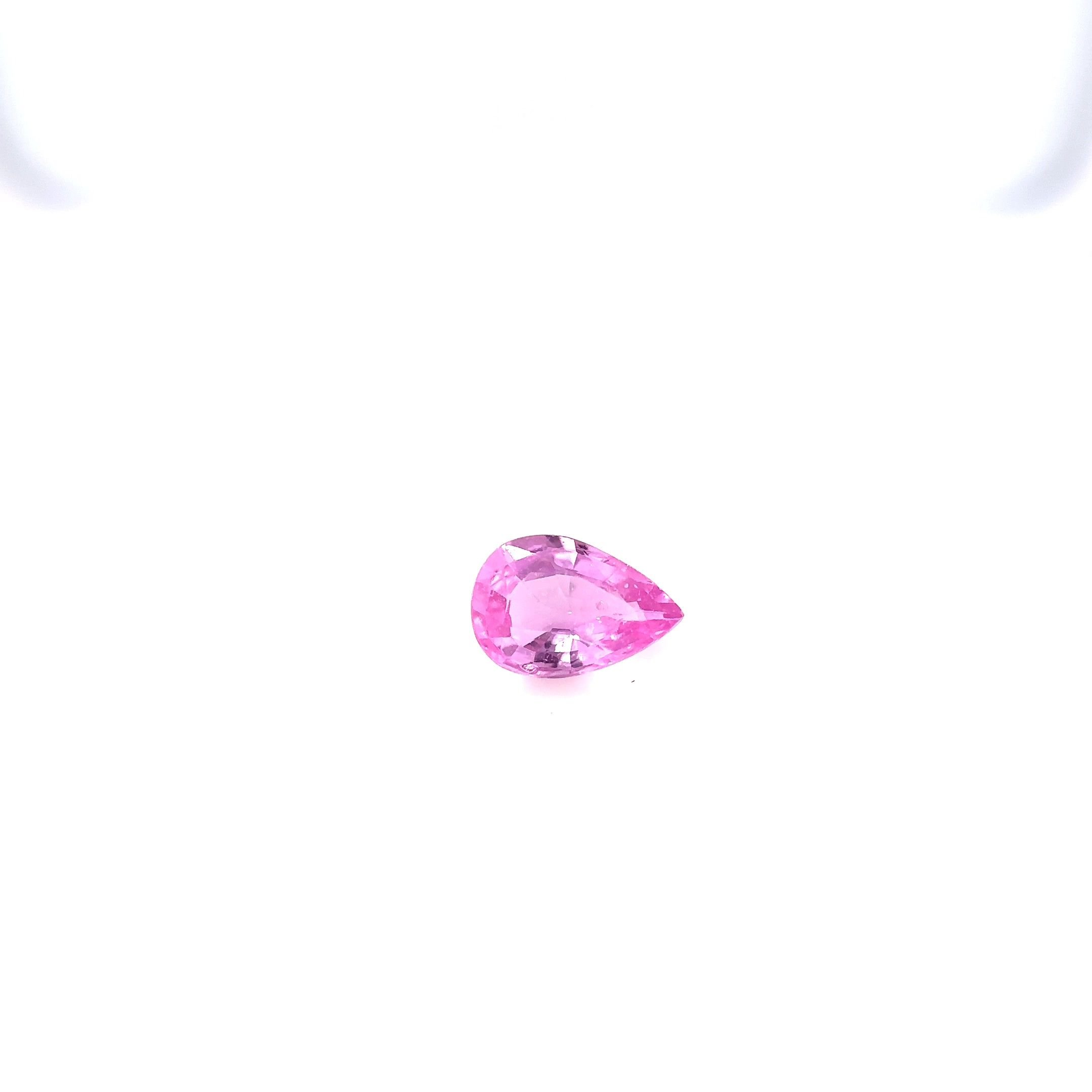 0.73 Carat Pink Pear Sapphire