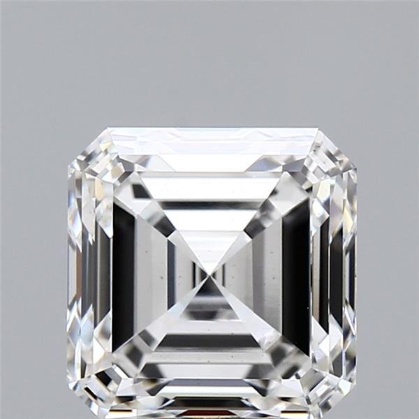 3.19ct F VS2 Very Good Cut Asscher Lab Grown Diamond