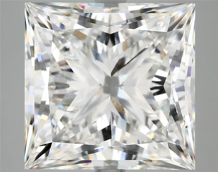 8.14ct F VVS2 Rare Carat Ideal Cut Princess Lab Grown Diamond