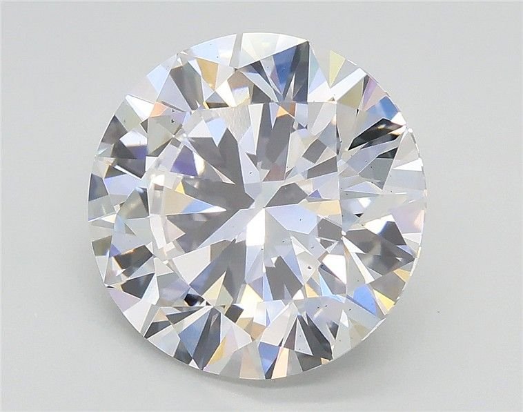 3.76ct F VS2 Excellent Cut Round Lab Grown Diamond