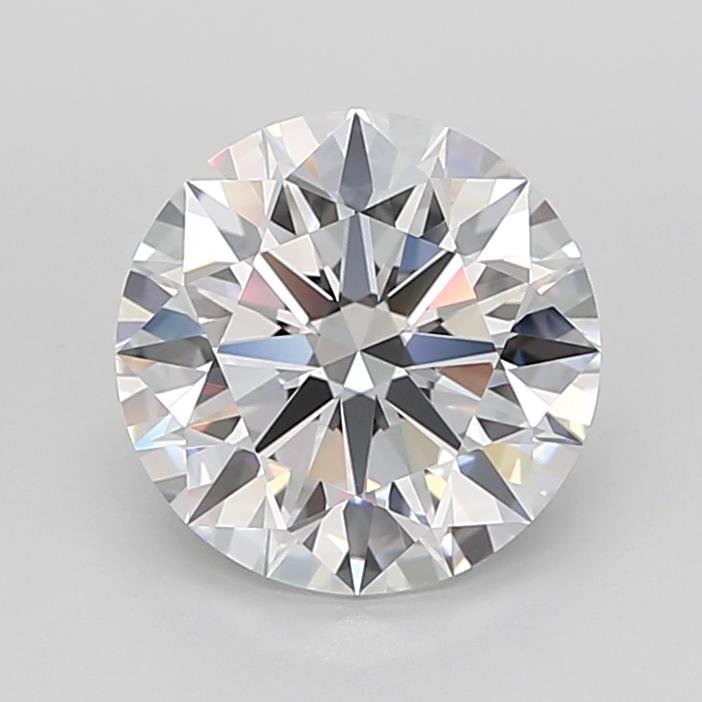 4.09ct D FL Rare Carat Ideal Cut Round Lab Grown Diamond