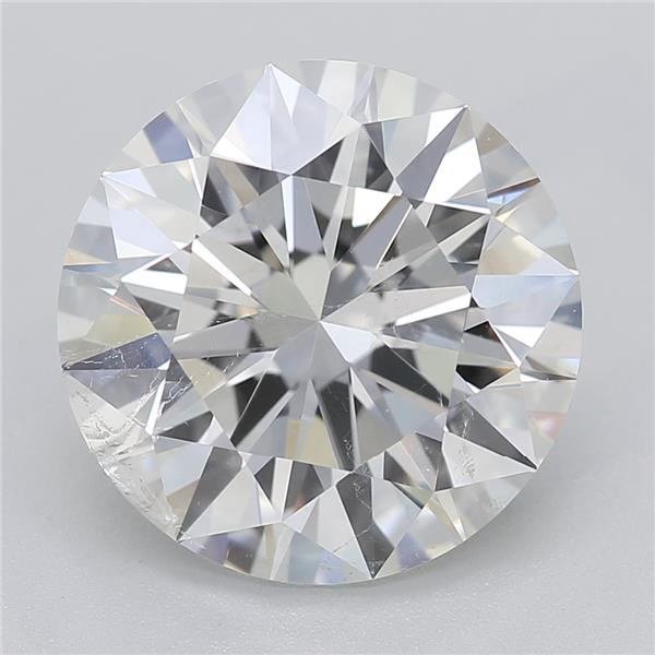 3.23ct G SI2 Rare Carat Ideal Cut Round Diamond