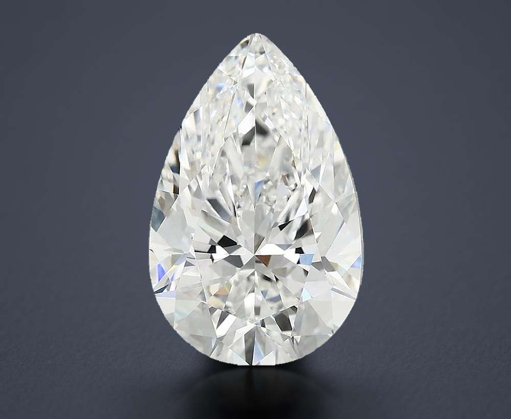5.00 Carat Pear Lab Diamond