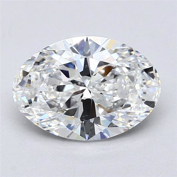 2.02ct E VS2 Rare Carat Ideal Cut Oval Diamond