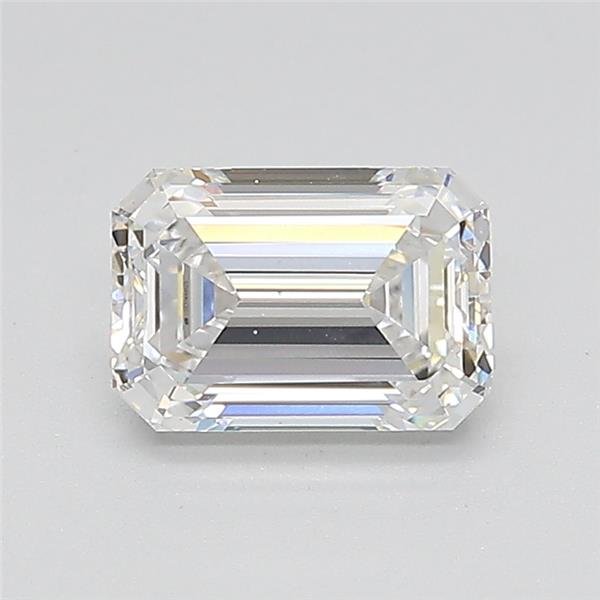1.11ct D VVS2 Rare Carat Ideal Cut Emerald Lab Grown Diamond