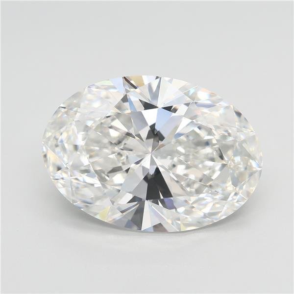 7.05ct F VVS2 Rare Carat Ideal Cut Oval Lab Grown Diamond