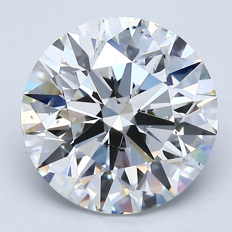 3.01ct F SI1 Rare Carat Ideal Cut Round Diamond