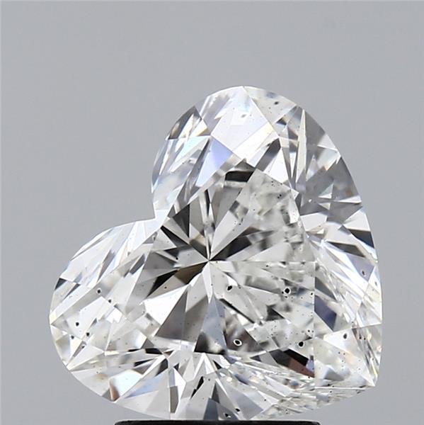 3.05ct F SI1 Rare Carat Ideal Cut Heart Lab Grown Diamond