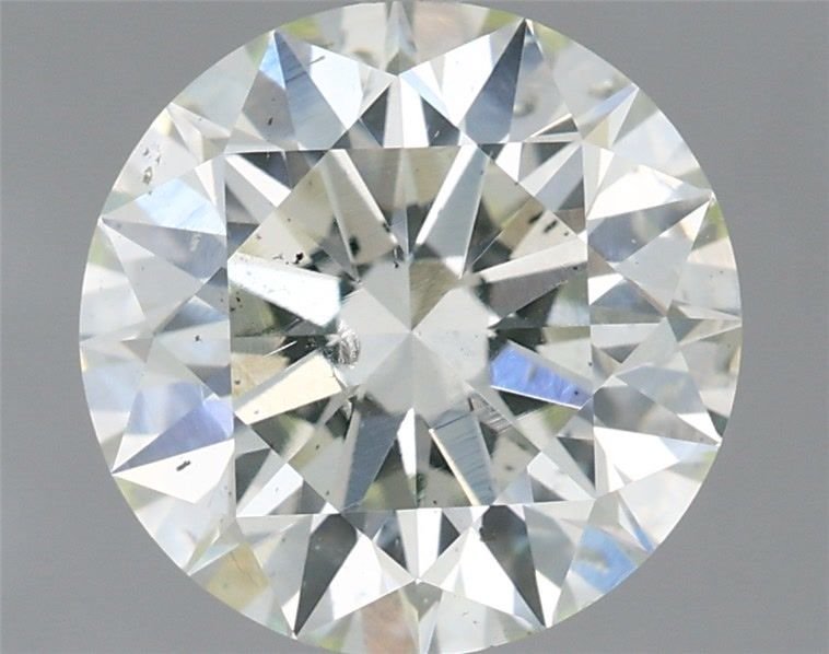 2.53ct H SI1 Rare Carat Ideal Cut Round Diamond