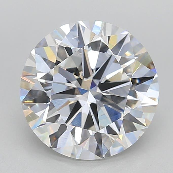 4.01ct F SI1 Very Good Cut Round Lab Grown Diamond