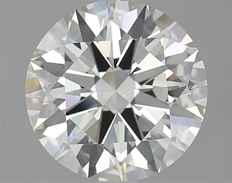 2.51ct K IF Rare Carat Ideal Cut Round Diamond