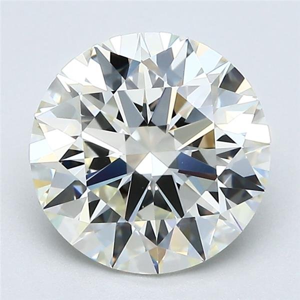 2.57ct K VVS1 Rare Carat Ideal Cut Round Diamond