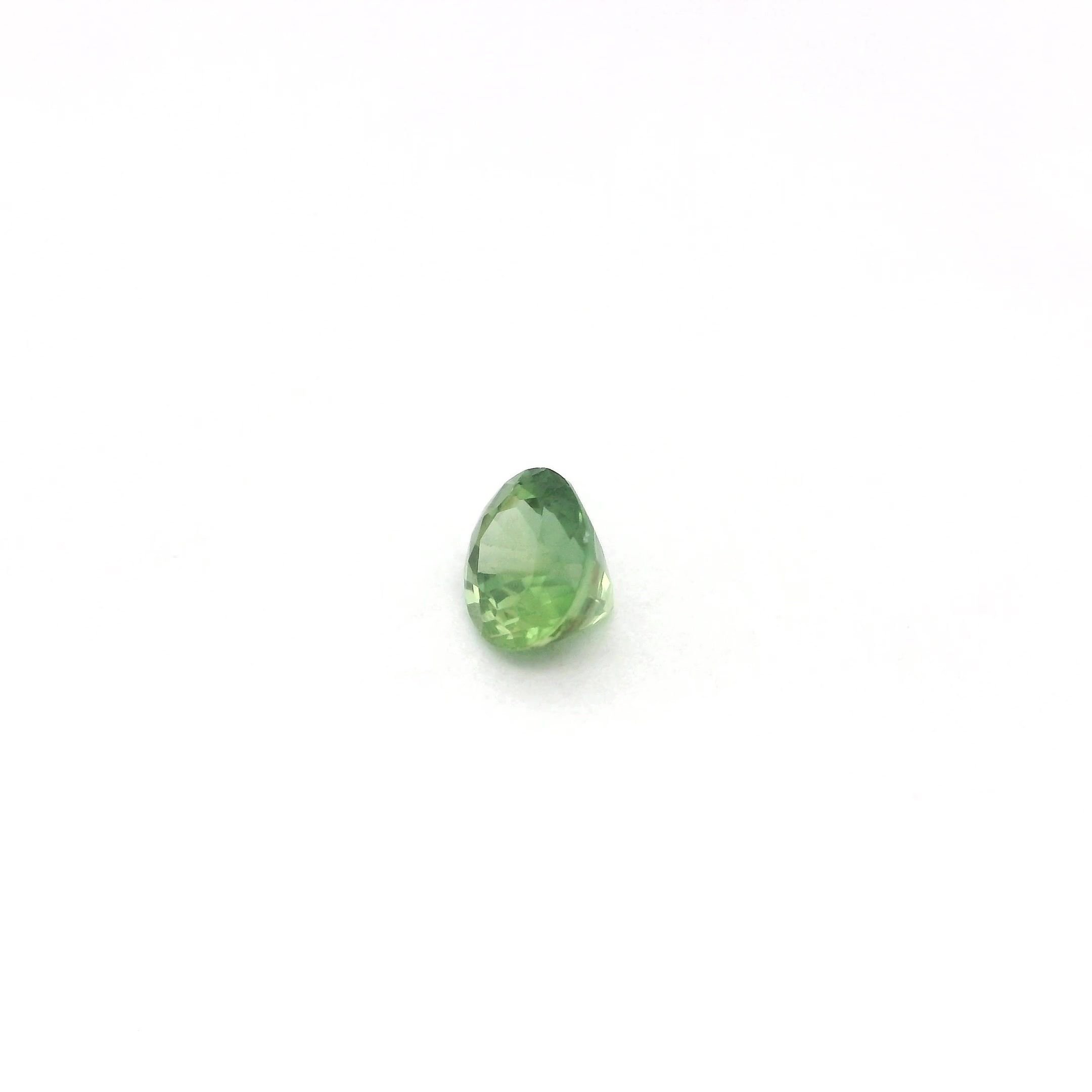 0.46 Carat Green Oval Sapphire