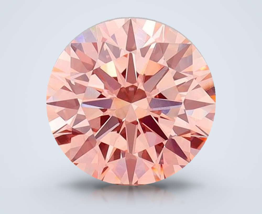 1.52 Ct. Fancy Intense Pink Round Lab Diamond